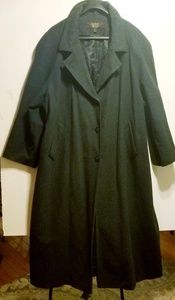 PLUS SIZE Charcoal Grey Wool Coat